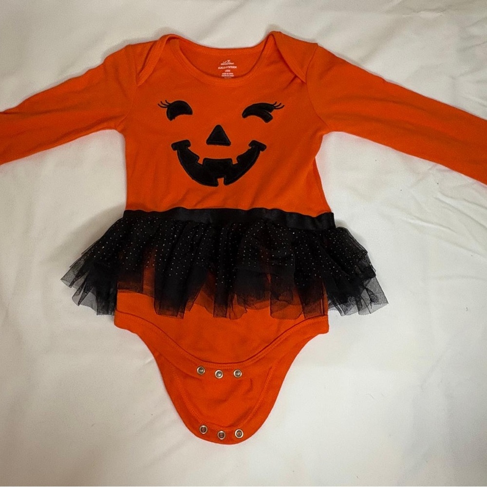 Orange Pumpkin Tutu Costume for Kids